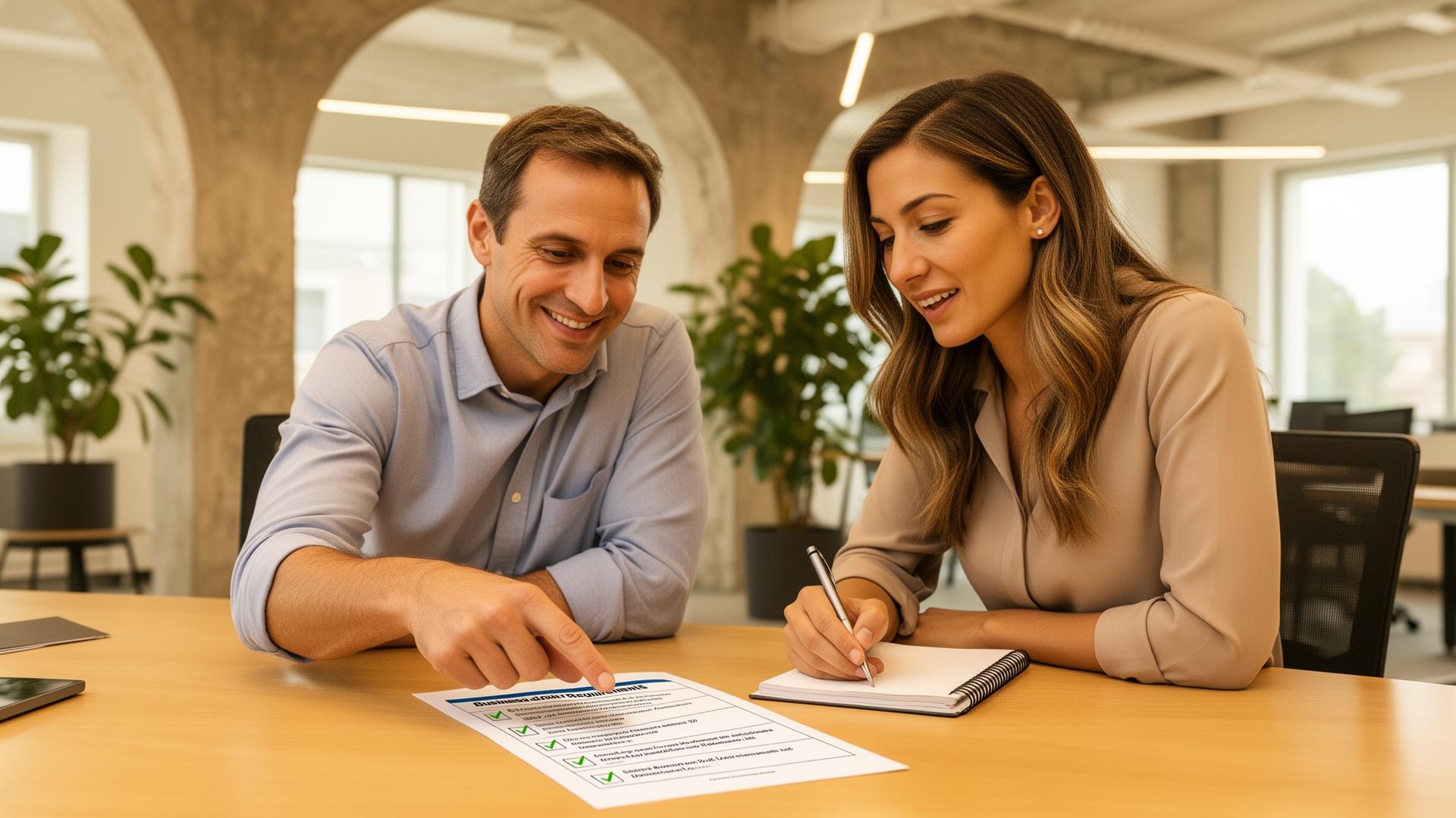 BizBee funding advisor walking a small business owner through next steps