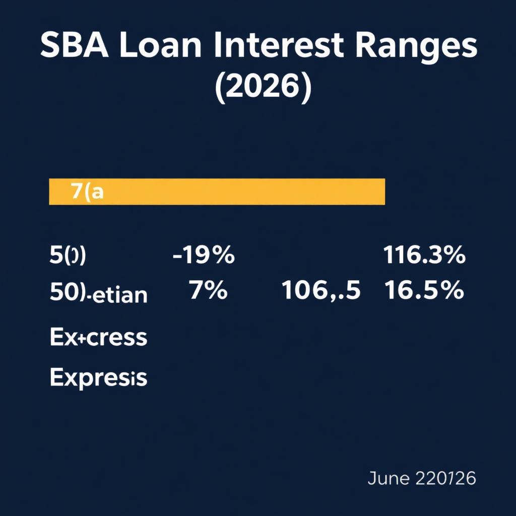 SBA loan interest rate ranges by program for 2026